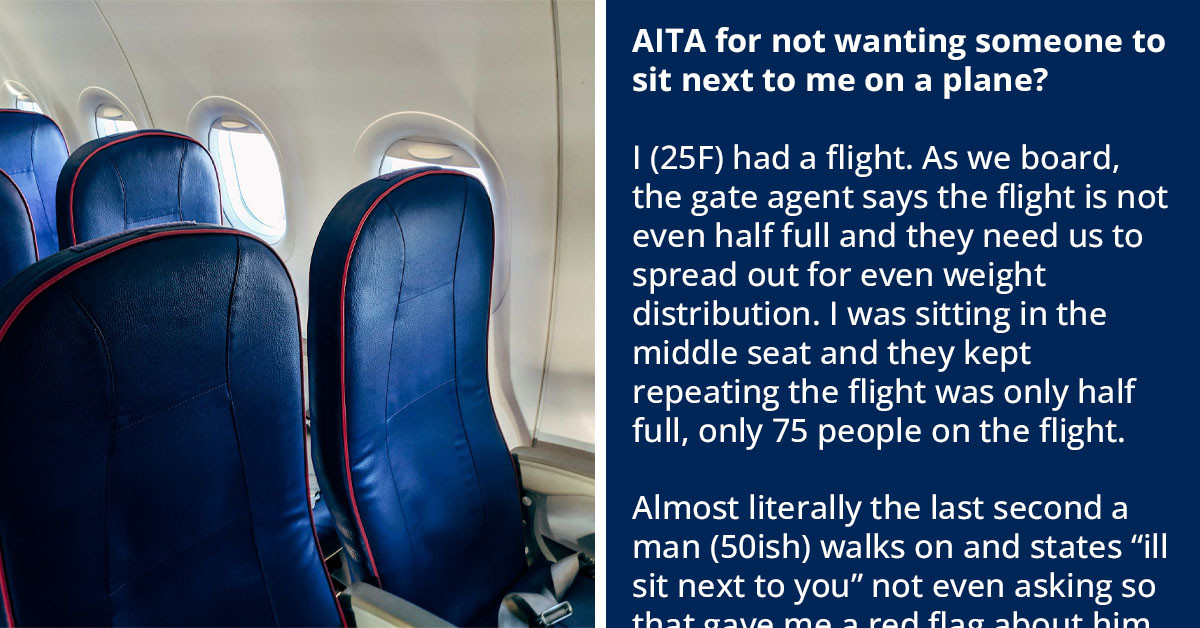 Redditor Shares How Man Insisted On Sitting Next To Her On A Half-Empty Flight, Other Women Share Their Scary Experiences