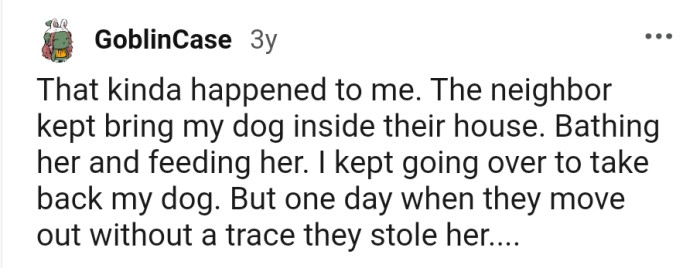 This Redditor has a similar story