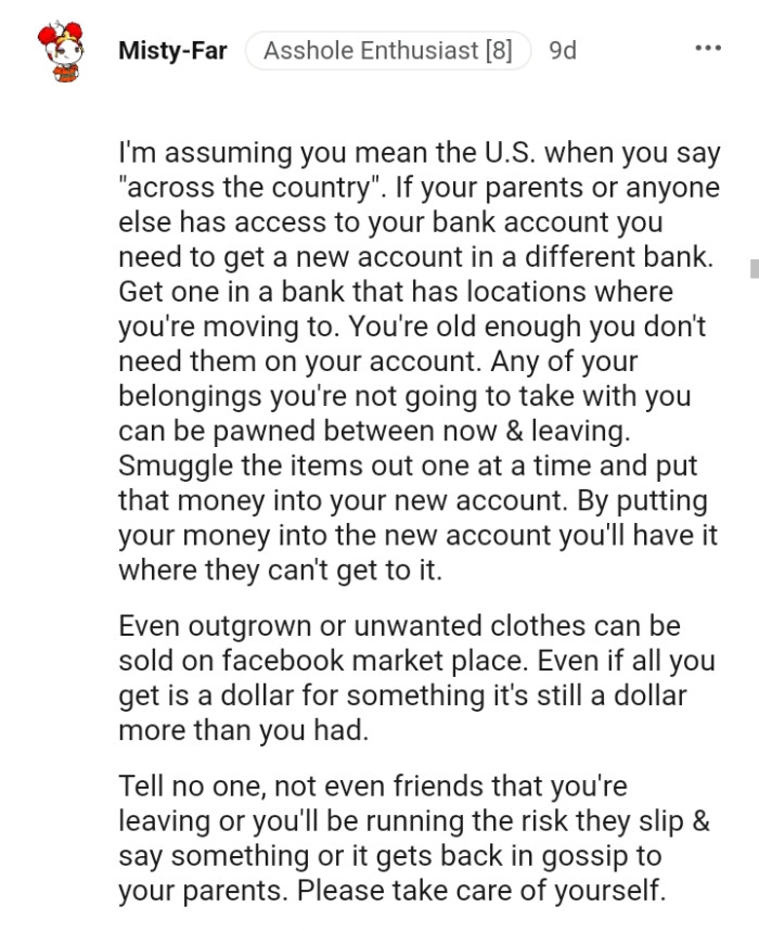 Smuggle the items out one at a time