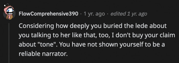 Because OP said she also calls Millie names from time to time, a commenter thinks there's a lot more to the story than OP is letting on