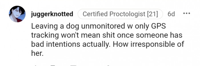 How Irresponsible of Her