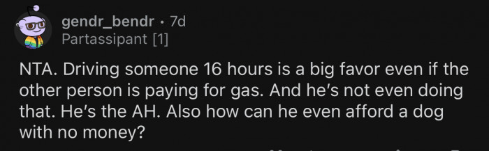 You can't afford a dog if you don't have any money.