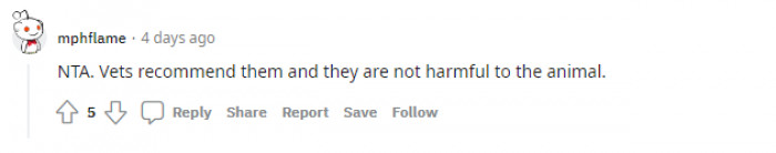 "Vets recommend them."