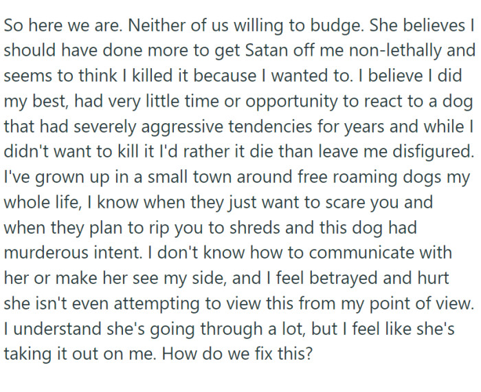 Neither of them is willing to budge