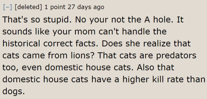 No matter how cute cats are, it's a fact that they're also predators.