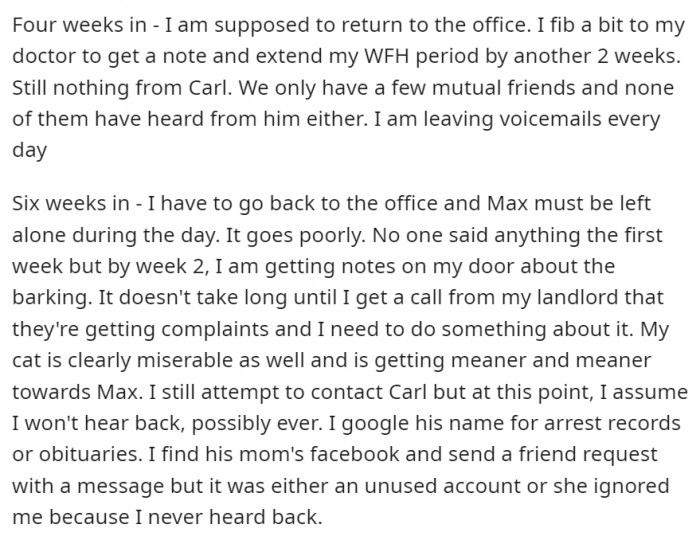 However, it didn't seem like Max's dad was interested in getting him back