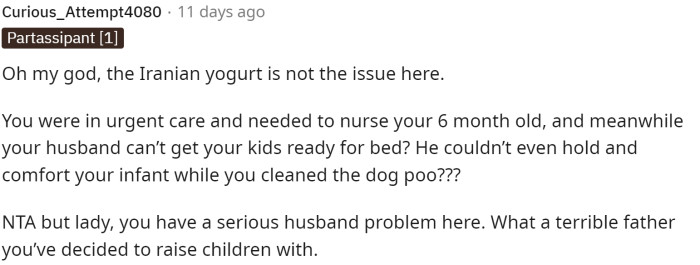 People Really Came for Her Husband Quickly and Let Her Know That He's the Problem, Not Her.