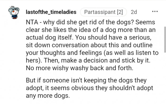 You should have a serious sit-down conversation