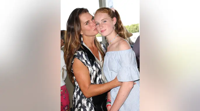Brooke Shields shares a tender moment with daughter, Grier