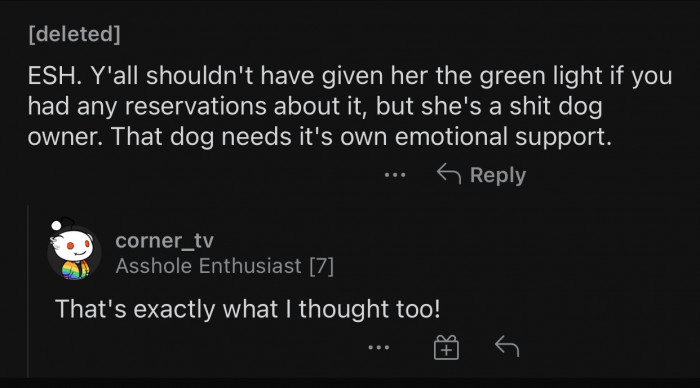 OP should have been honest from the beginning.