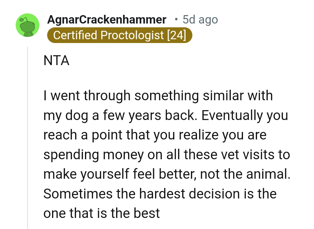 Reaching that particular point