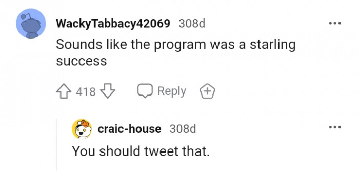 You should definitely tweet that