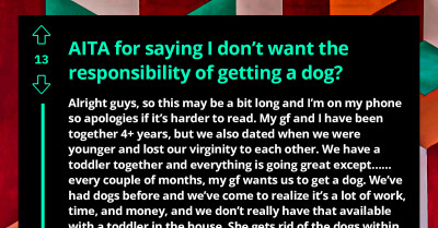 Redditor Gets Online Support For Refusing To Take Responsibility Of Getting A Dog His GF Wants