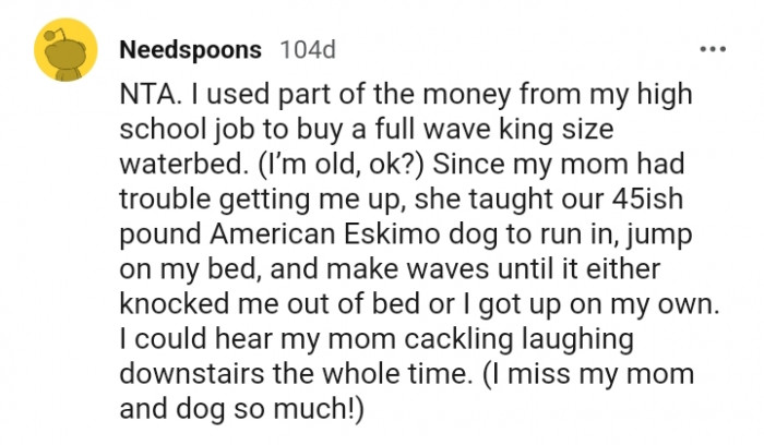 How this Redditor's mom chose to wake him up