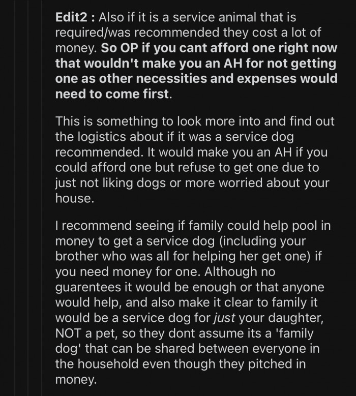 Service dogs are not pets; there's a huge difference.