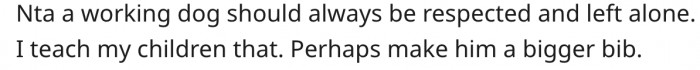 4. Service dogs should be left alone.