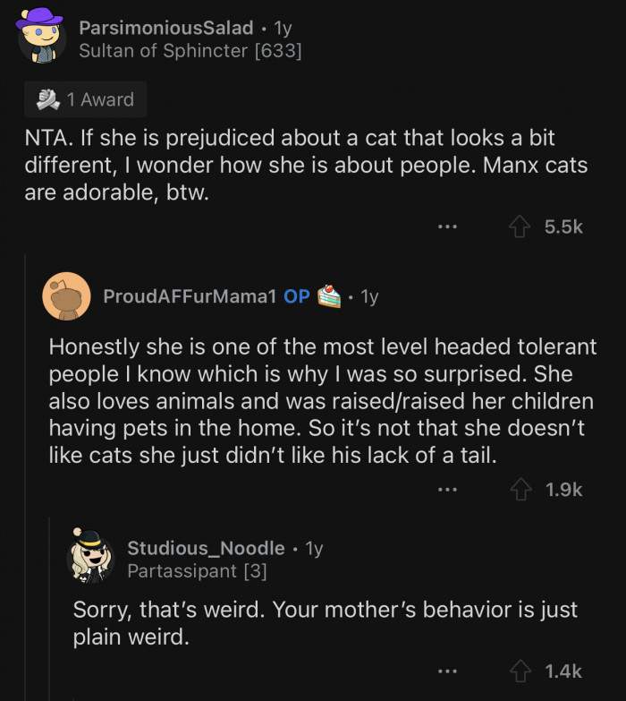 Here's how the Reddit community reacted to u/ProudAFFurMama1's post: