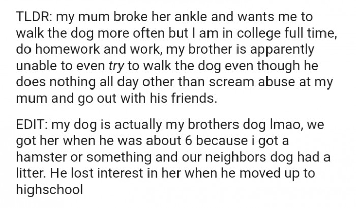 He lost interest in her when he moved up to high school