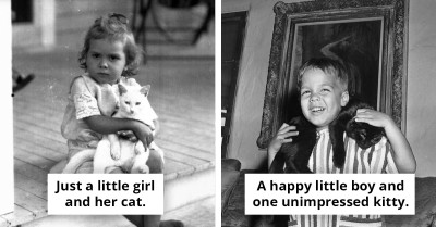 Before Cat Memes Existed, These Vintage Photos Prove Kids and Cats Have Always Been Pure Magic