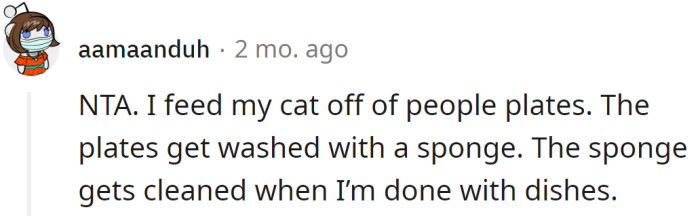 Another Redditor agreed that the OP is not in the wrong here