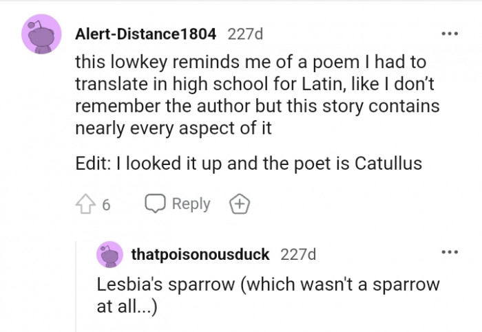 This story reminds this Redditor of a poem