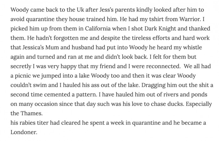 They eventually moved back to the UK and Woody became a proper Londoner