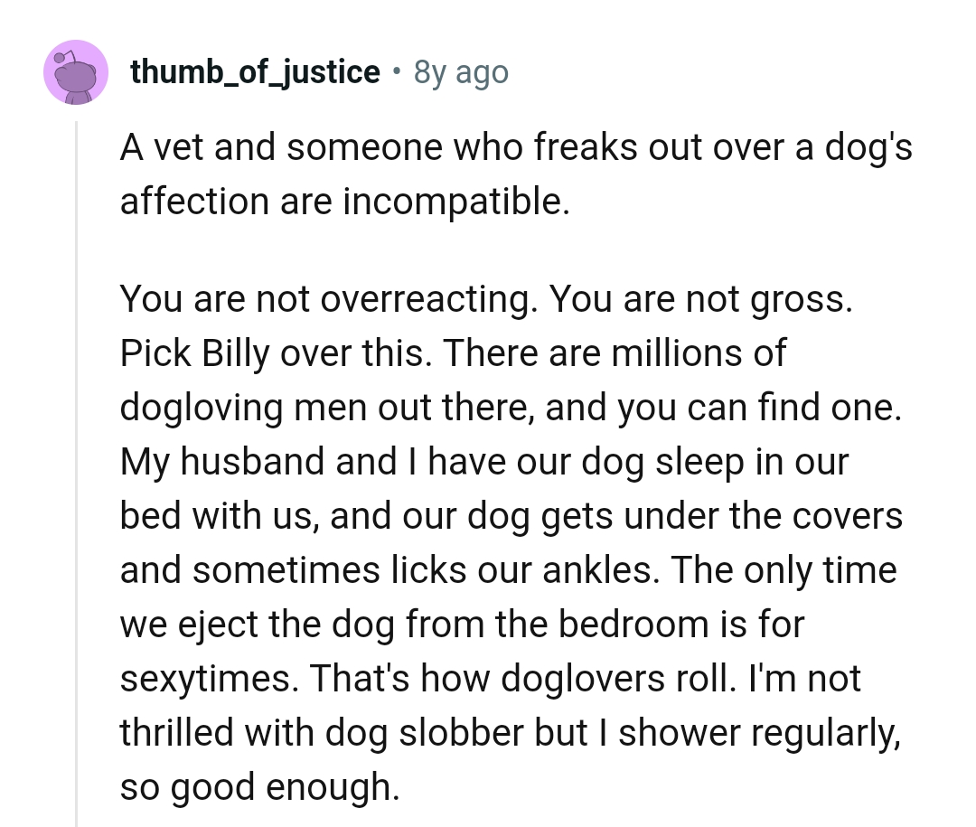 The OP's not overreacting; neither is she gross