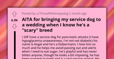 Young Woman Gets Kicked Out Of Wedding For Bringing Her Service Dog