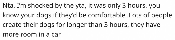 15. Three hours of alone time isn't that much.