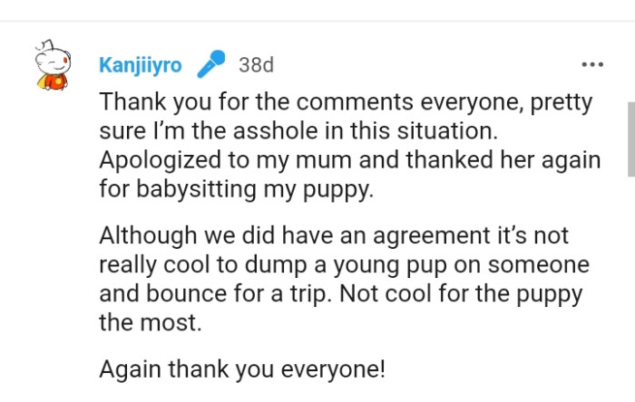 The OP Dropped This Update Somewhere in the Comments