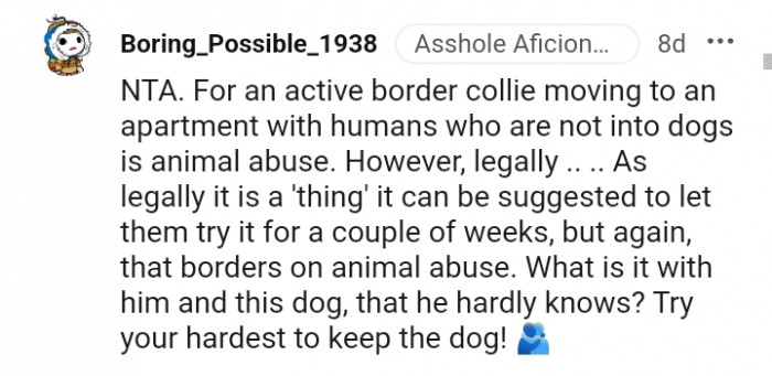 5. What is it with him and this dog?