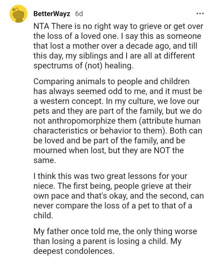 18. Comparing people to animals seems odd