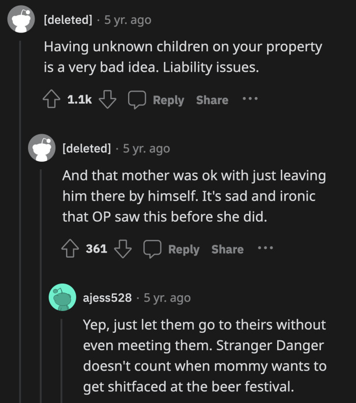 That mom tried to shame OP for being rich. Meanwhile, she wanted them to babysit her son because she wanted to get drunk at a beerfest with her boyfriend.