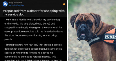 Walmart Associate Calls Cops On Shopper And Has Them Trespassed For Shopping With Service Dog