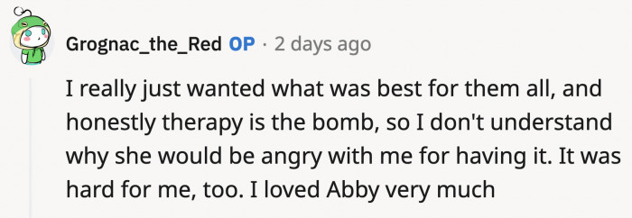 OP had the best intentions, but it really was just a bad situation to have been a part of