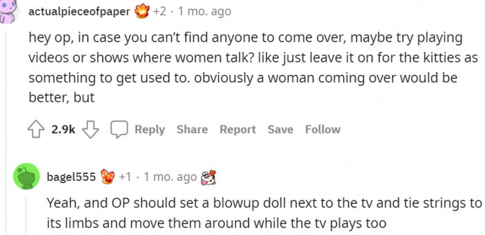 2. In case you can't find anyone to come over...