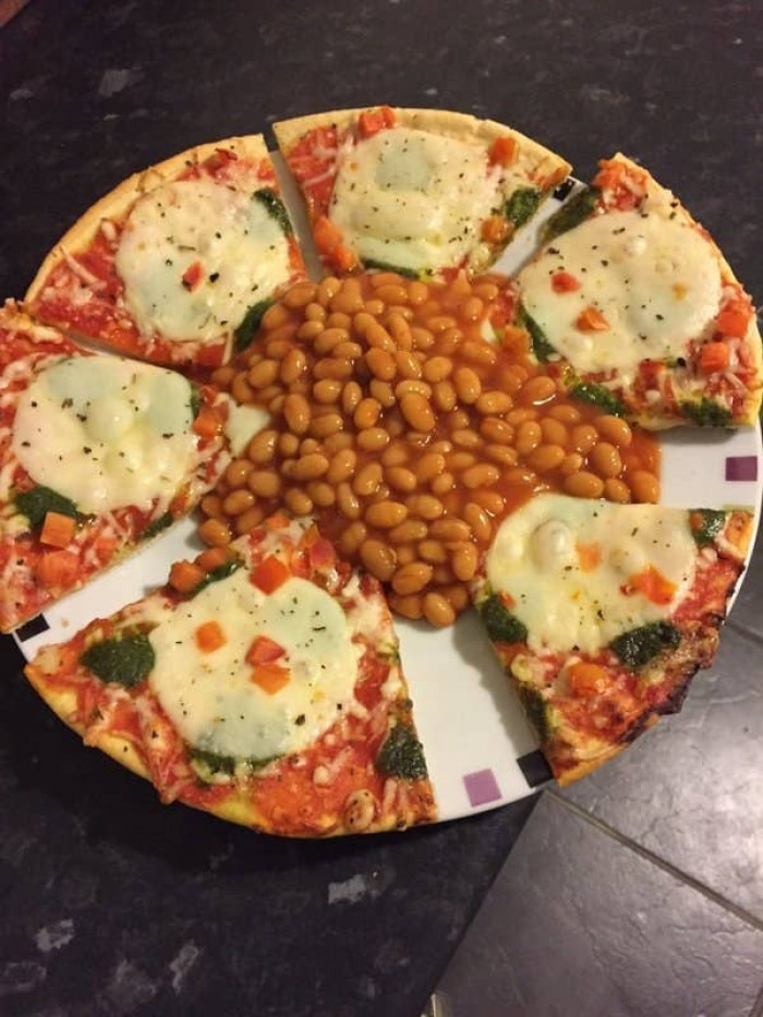 6. Beans with pizza?