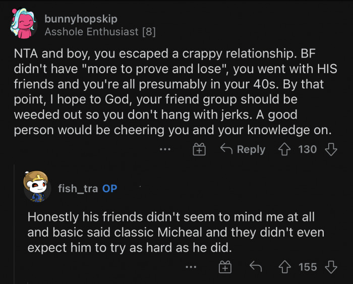 Even his friends were confused by the way he was behaving.