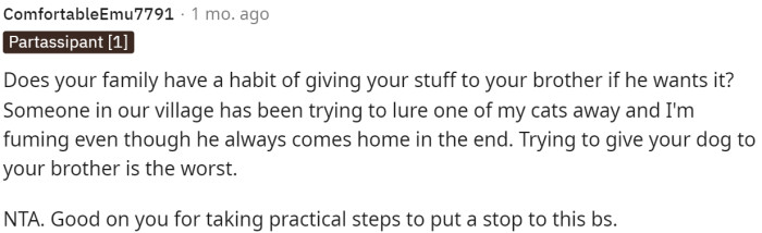 Someone pointed this out and asked if it was normal behavior from her parents. Her response is below.