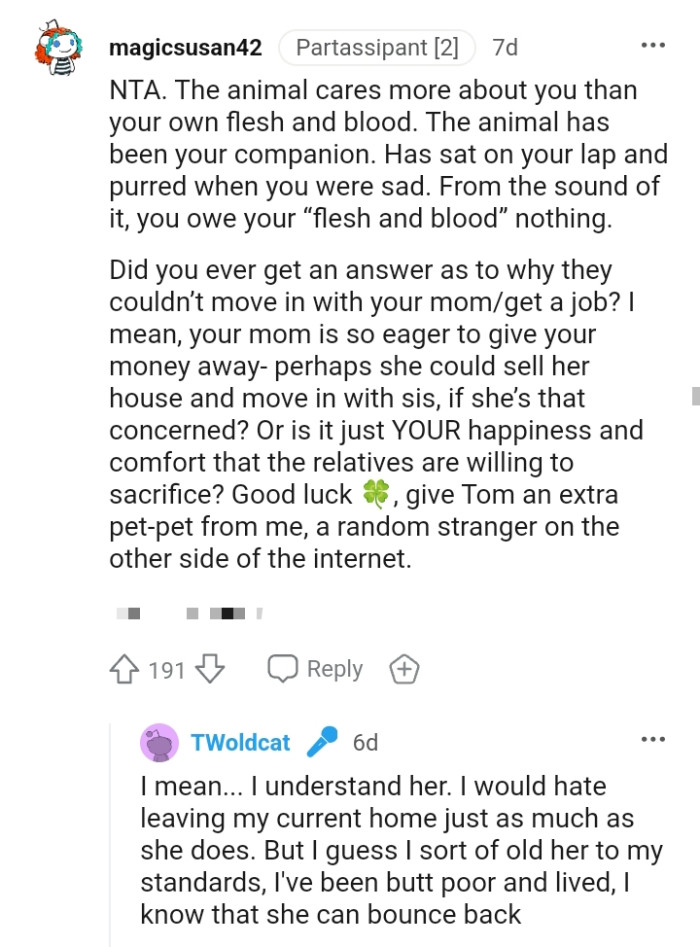 Your mom is so eager to give your money away