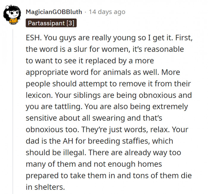 Another ESH comment. This one lists down the particulars of why everyone just sucks here.