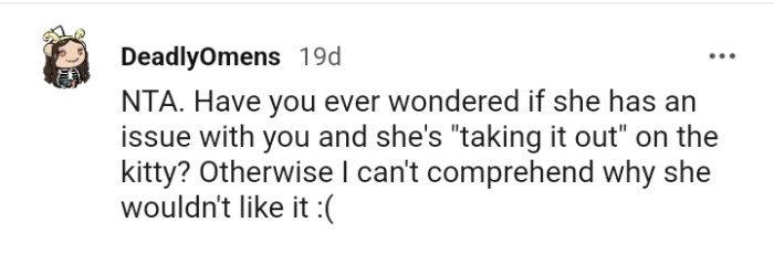 This Redditor can't comprehend why the roommate doesn't like the cat