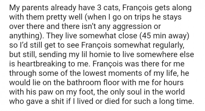 Sending my lil homie to live somewhere else is heartbreaking