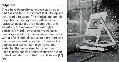 Redditor Reveals How Engineers Made Use of "Chicken Gun" to Fire Bird Carcasses at Aircraft Components Just to Test Plane Safety