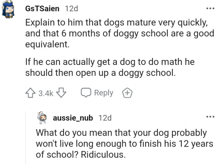 5. Dogs mature quickly