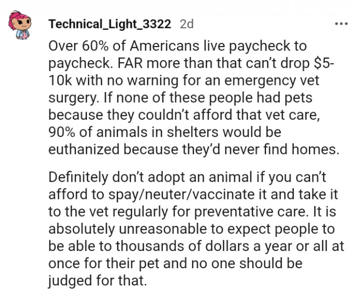 5. No one should be judged for that