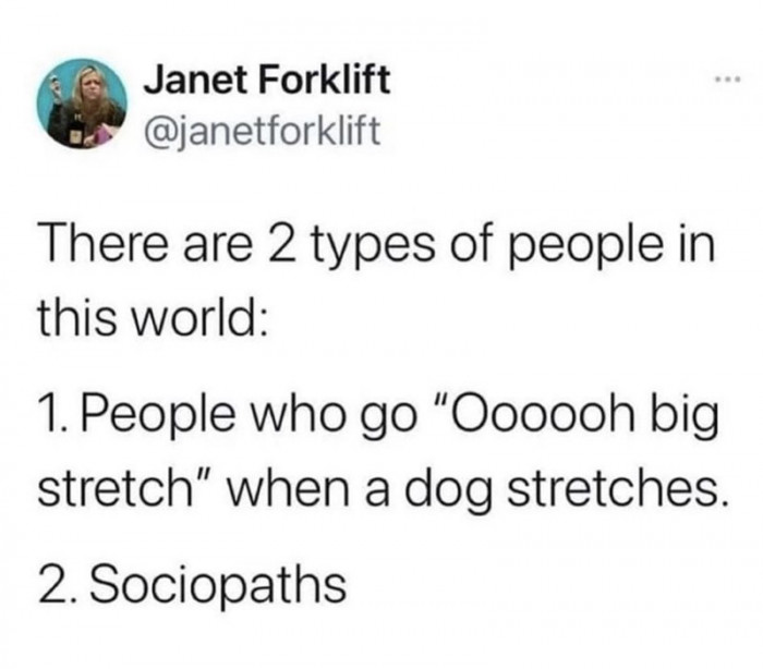 7. Two kinds of people: