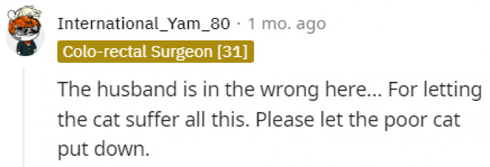 Do what's best for the poor thing