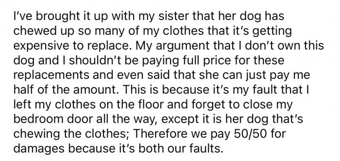 The dog's bad habit started costing OP a significant amount of money.
