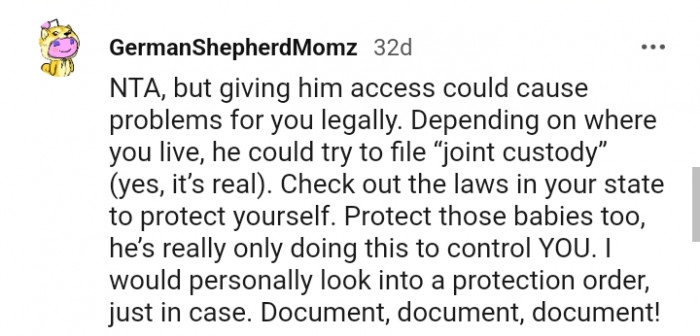 7. He's just doing this to control you